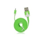 Кабел USB-USB micro зелен 5901737201560